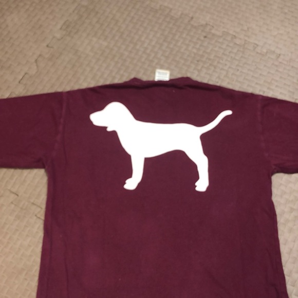 Burgundy baggy long sleeve from vs PINK - Picture 4 of 5